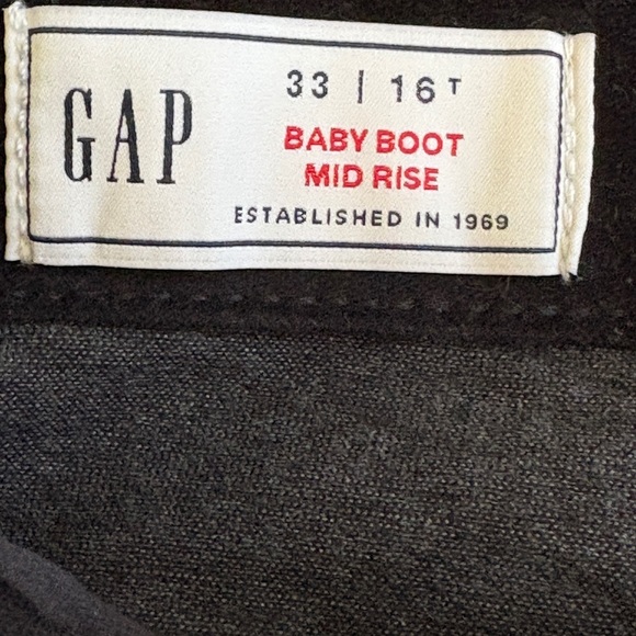Gap Baby Boot Midrise Velvet Jeans 16 33 T - Picture 6 of 14